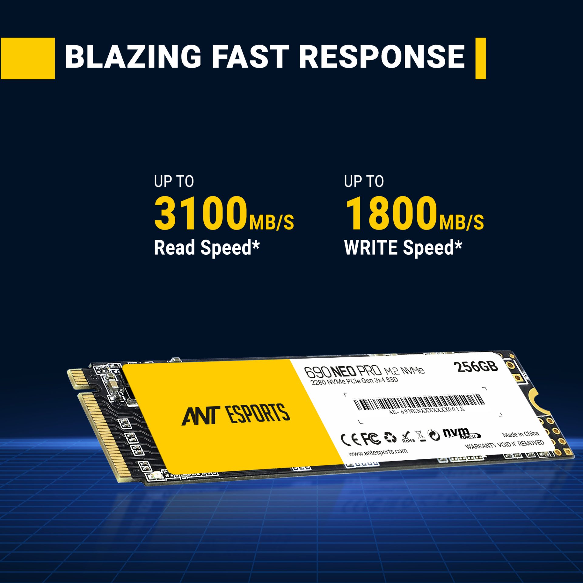 Ant Esports 690 Neo Pro NVMe Gen 3 m.2 SSD